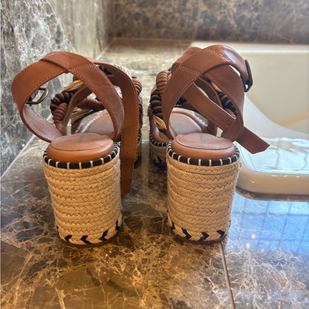 Lucky Brand Brown and Black Woven Sandals - Picture 6 of 7